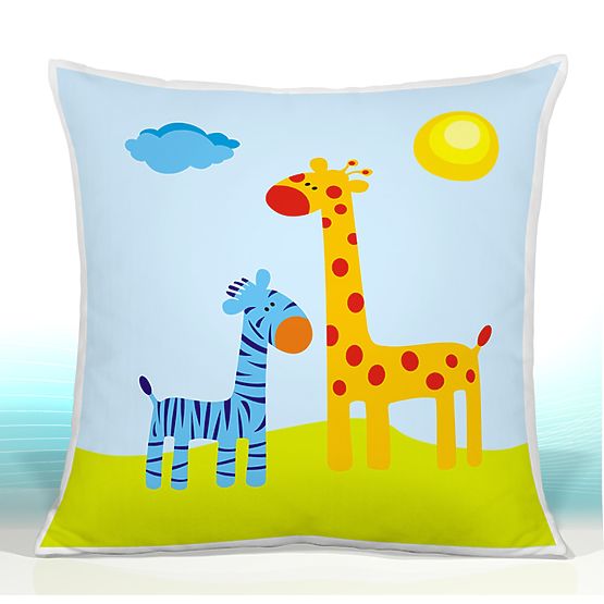Kissen SAFARI Giraffe und Zebra 22