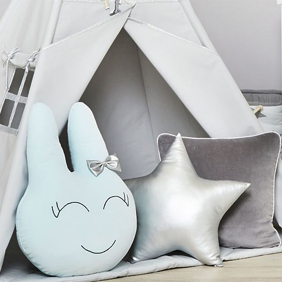 Kissen Stern - öko-leder