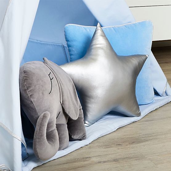 Kissen Stern - öko-leder