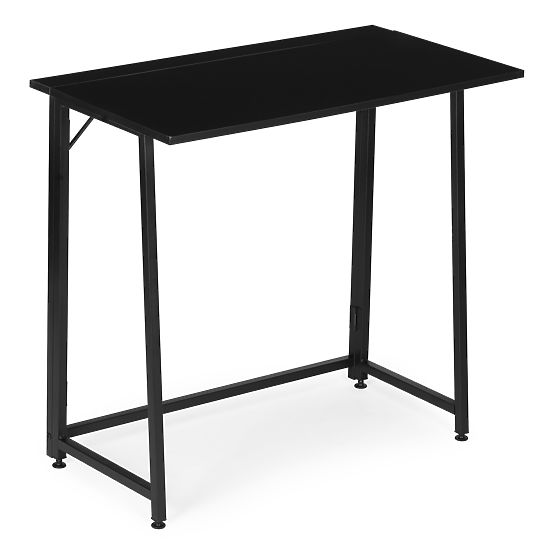 Klappbarer Computertisch 80x45 cm Laptop-Tisch schwarz ModernHome