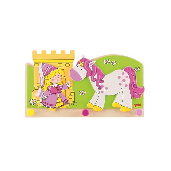 Kleiderhaken Prinzessin und Einhorn