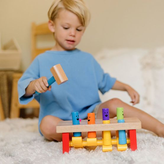 Klopfspiel hüpfende Männchen - Schlagspielzeug Melissa and Doug