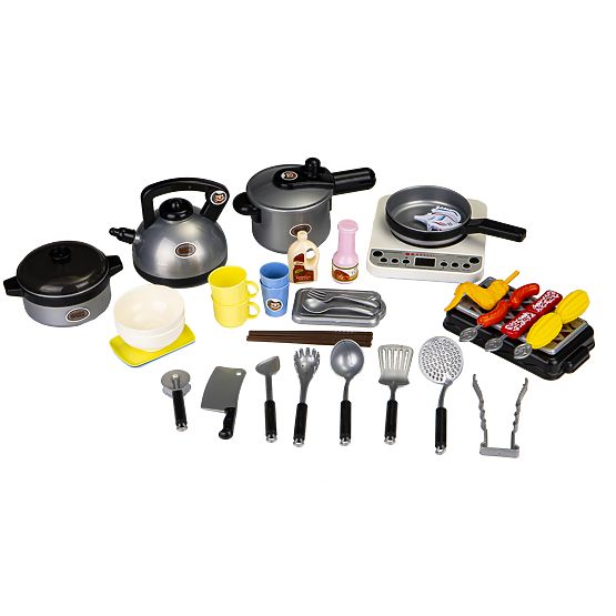 Koch- und Grillset 40 Stück, LED-Sound