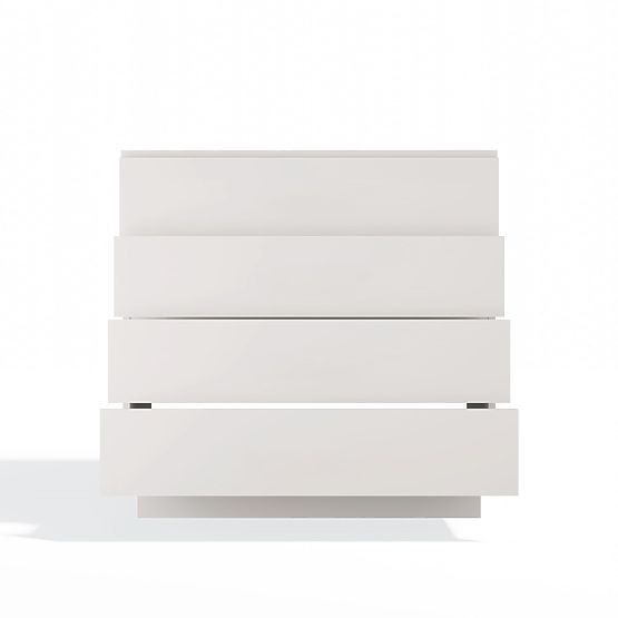 Kommode AMBER 4S Schrank 4 Schubladen für Schlafzimmer Wohnzimmer KASCHMIR Beige