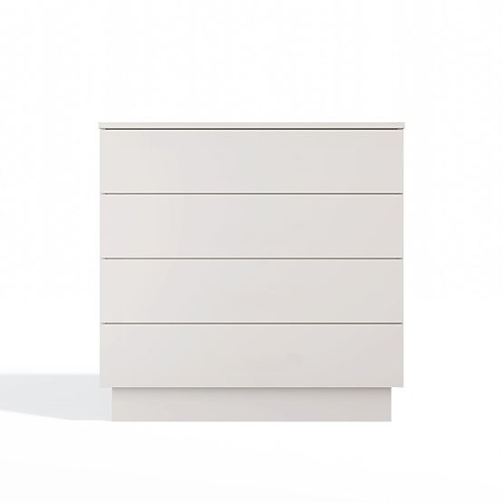 Kommode AMBER 4S Schrank 4 Schubladen für Schlafzimmer Wohnzimmer KASCHMIR Beige