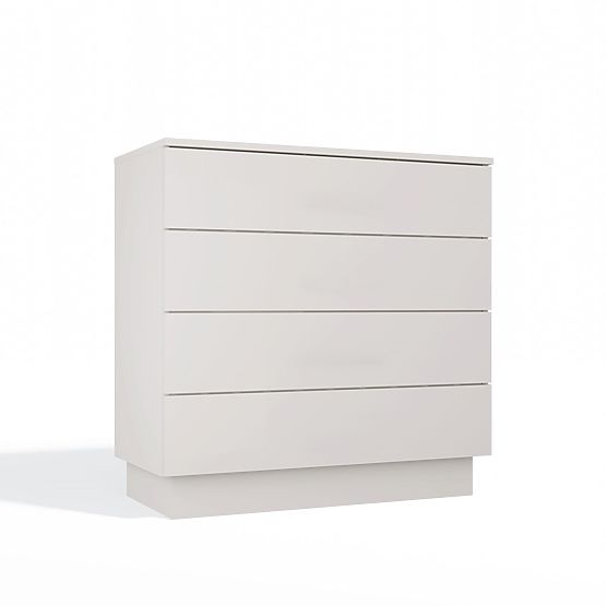 Kommode AMBER 4S Schrank 4 Schubladen für Schlafzimmer Wohnzimmer KASCHMIR Beige