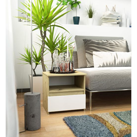 KOMMODE CL1 PK EICHE ARTISAN / WEISS