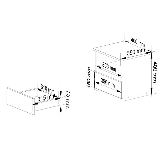 KOMMODE CL1 PK GRAPHIT GRAU