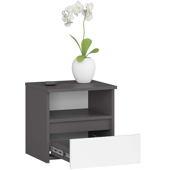 KOMMODE CL1 PK GRAPHIT GRAU / WEISS
