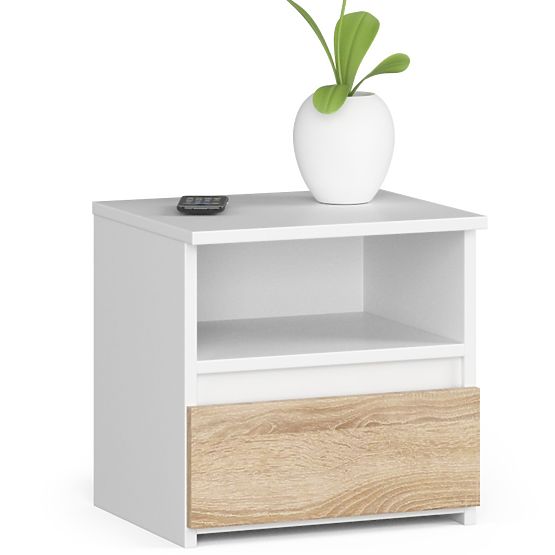 KOMMODE CL1 PK WEISS / EICHE SONOMA