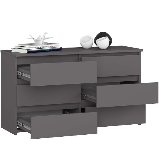 KOMMODE CL100 6SZ PK GRAU