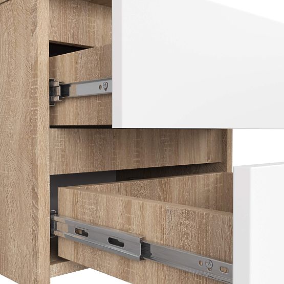 KOMMODE CL2 2SZ CLP PK EICHE SONOMA / WEISS