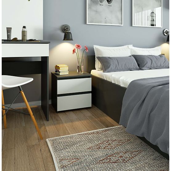 KOMMODE CL2 2SZ CLP PK GRAFIT GRAU / WEISS