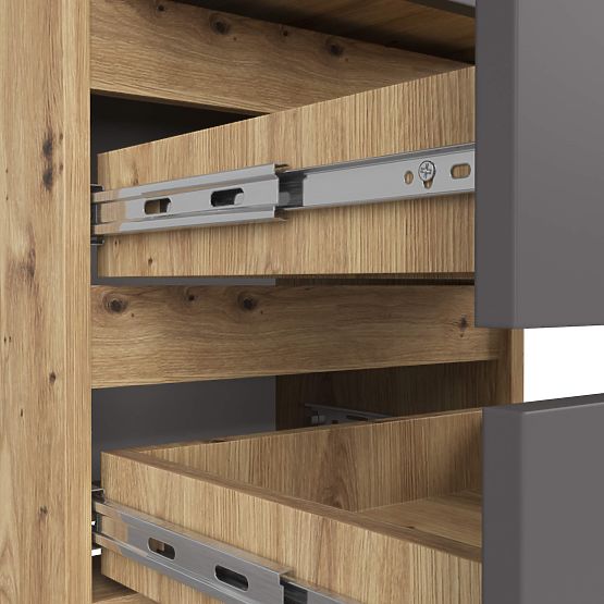 KOMMODE CL3/40 PK EICHE ARTISAN / GRAU