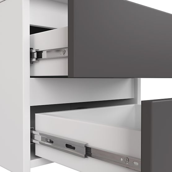 KOMMODE CL3/40 PK WEISS / GRAU