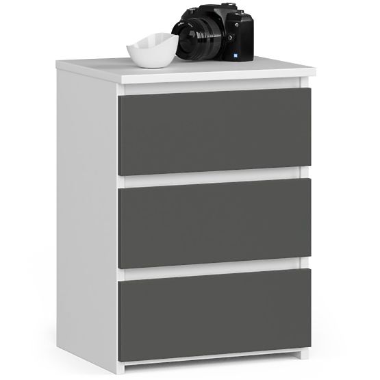 KOMMODE CL3/40 PK WEISS / GRAU
