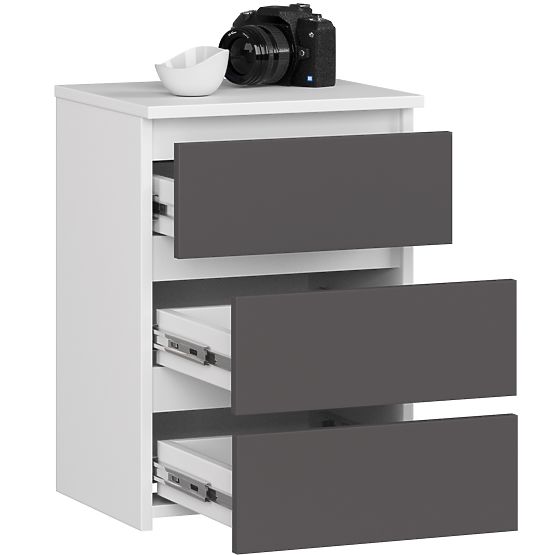 KOMMODE CL3/40 PK WEISS / GRAU