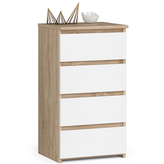 KOMMODE CL4 PK EICHE SONOMA / WEISS