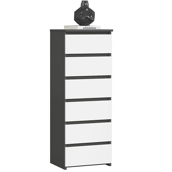 KOMMODE CL6 PK GRAPHITGRAU / WEISS