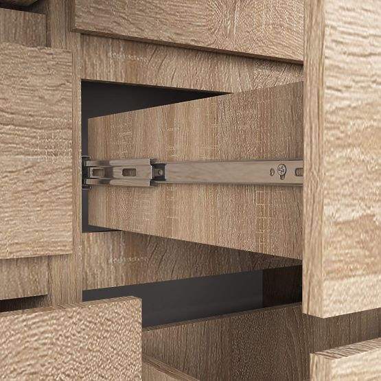 KOMMODE K 120 cm 8 SCHUBLADEN PK EICHE SONOMA