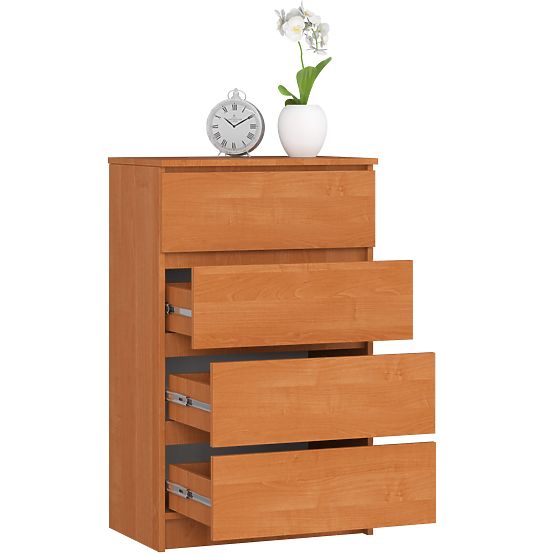 KOMMODE K 60 cm 4 SCHUBLADEN ERLE