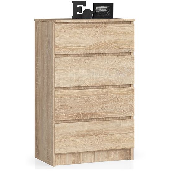 KOMMODE K 60 cm 4 SCHUBLADEN PK EICHE SONOMA