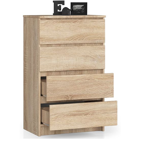 KOMMODE K 60 cm 4 SCHUBLADEN PK EICHE SONOMA