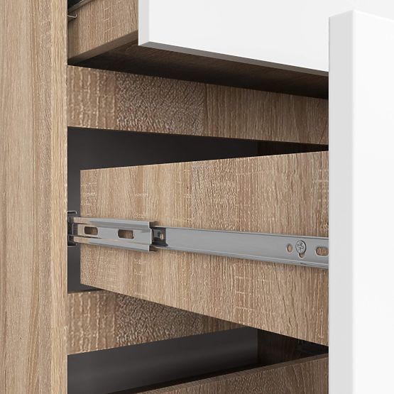 KOMMODE K120 10SZ CLP PK EICHE SONOMA / WEISS