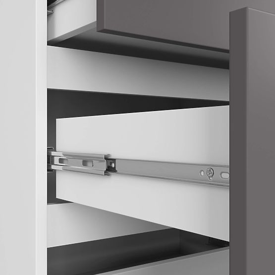 KOMMODE K120 10SZ CLP PK WEISS / GRAU