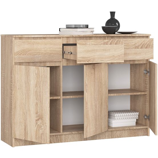KOMMODE K140 3D 3SZ CLP PK EICHE SONOMA