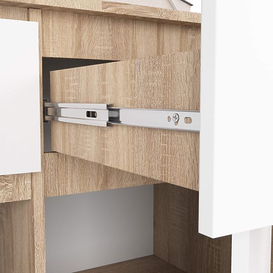 KOMMODE K140 3D 3SZ CLP PK SONOMA / WEISS