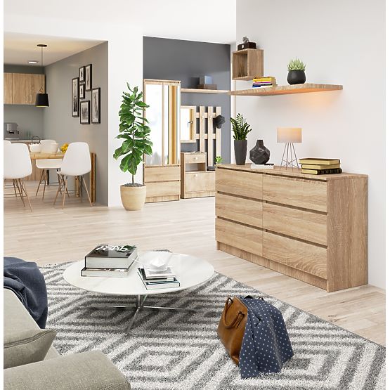 KOMMODE K140 6SZ CLP EICHE SONOMA