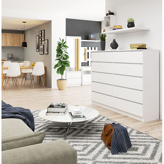 KOMMODE K160 10SZ CLP PK WEISS