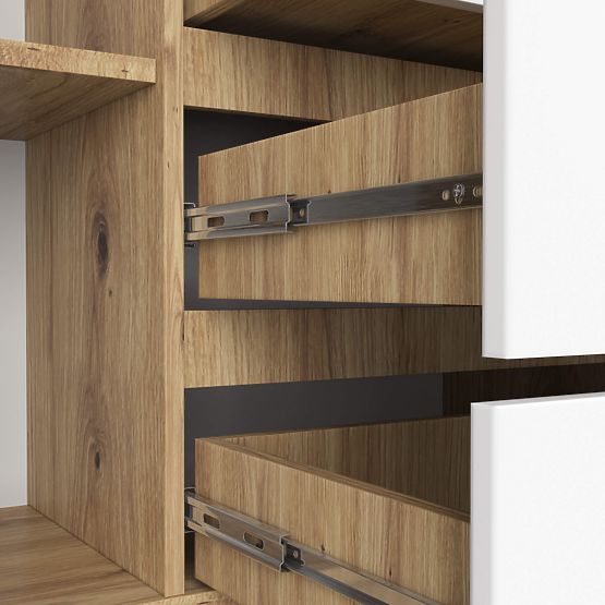 KOMMODE K160 2D 4SZ CLP PK ARTISAN / WEISS