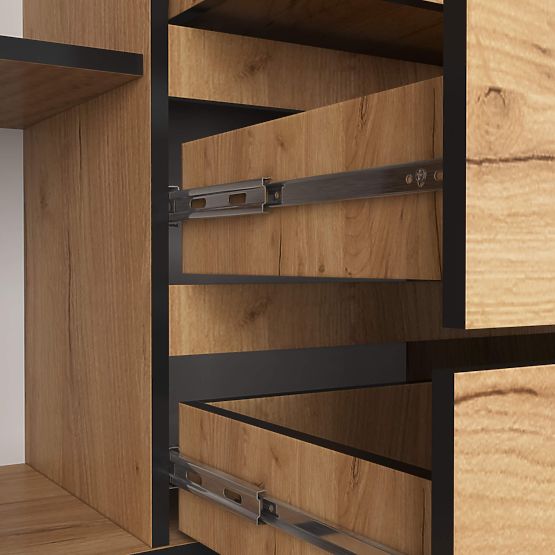 KOMMODE K160 2D 4SZ CLP PK EICHE CRAFT