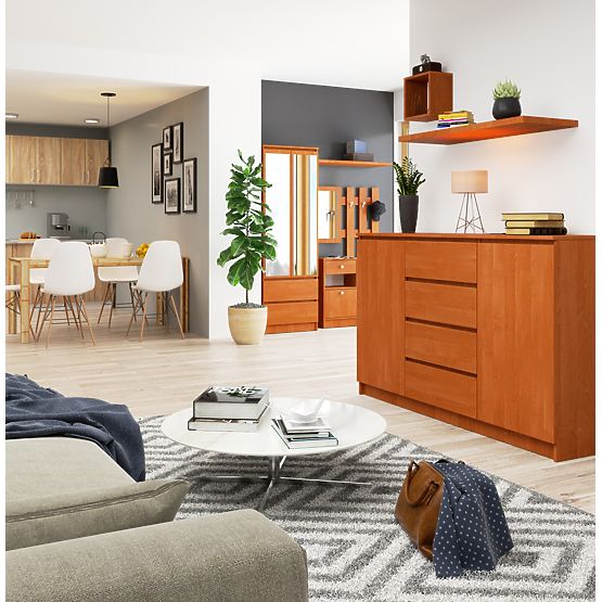 KOMMODE K160 2T 4S CLP PK ERLE