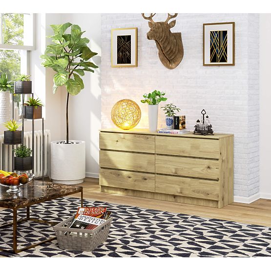KOMMODE K160 6SZ CLP EICHE ARTISAN