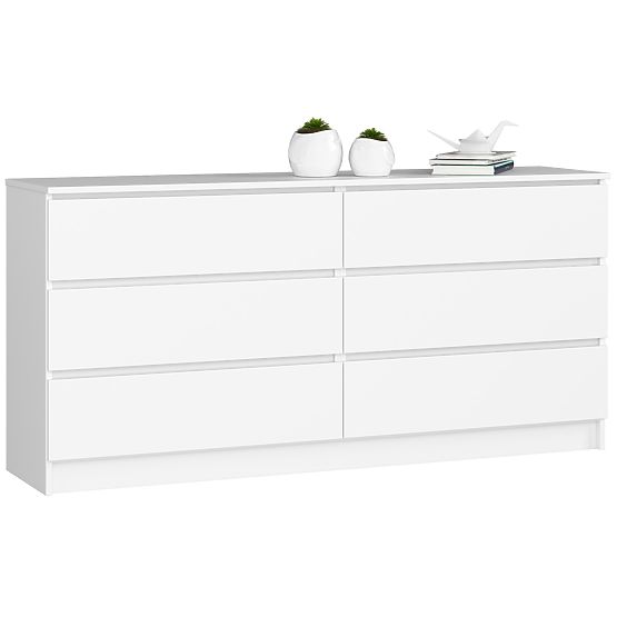 KOMMODE K160 6SZ CLP PK WEISS