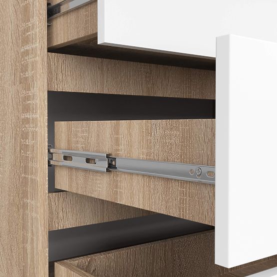 KOMMODE K160 8SZ CLP PK EICHE SONOMA / WEISS