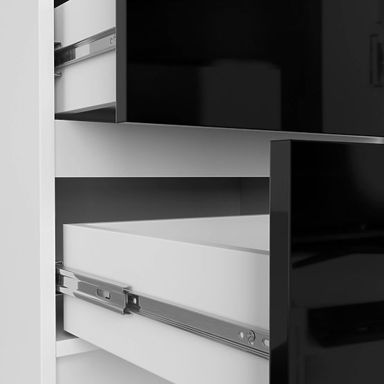 KOMMODE K60 5SZ CLP PK SCHWARZ GLANZ