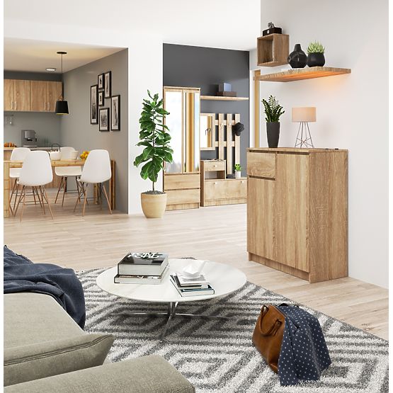 KOMMODE K80 2D 1SZ CLP PK EICHE SONOMA