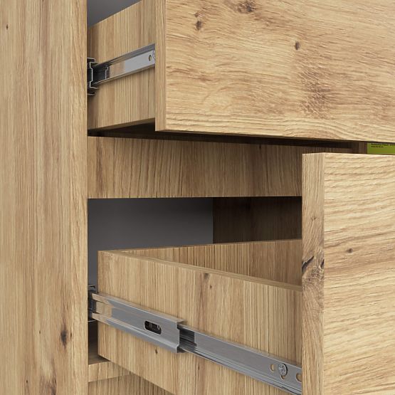 KOMMODE K80 JERRY 1T 3SZ PK EICHE ARTISAN