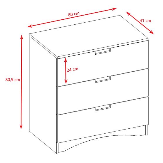 Kommode Klassisch - weiß