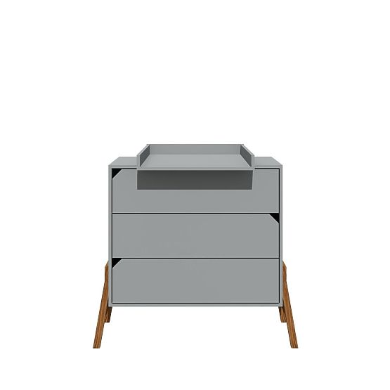 Kommode Lotti Grau - 3 Schubladen