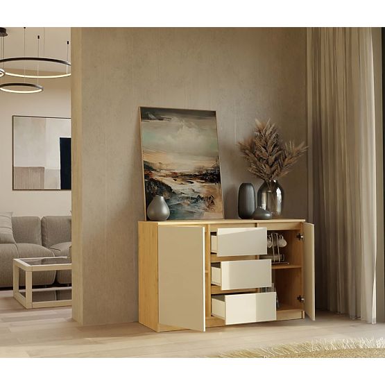 Kommode Malwa 2D3S EICHE ARTISAN KASCHMIR BEIGE