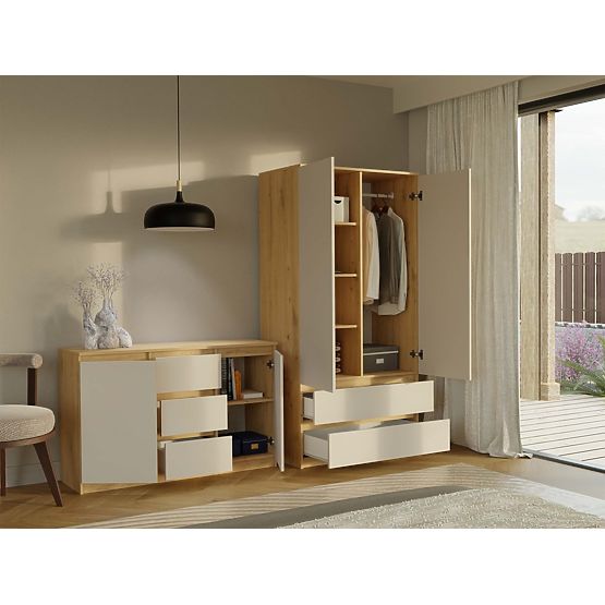 Kommode Malwa 2D3S EICHE ARTISAN KASCHMIR BEIGE