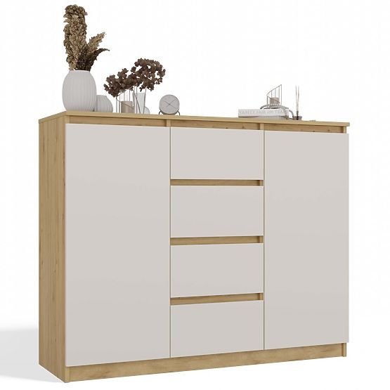 Kommode Malwa 2D4S 120 EICHE ARTISAN KASCHMIR BEIGE