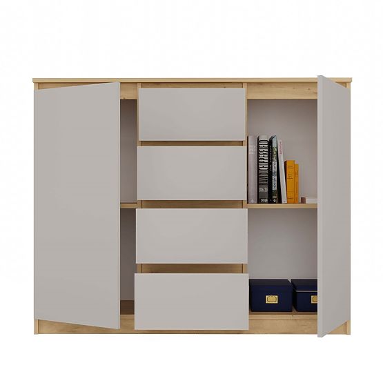 Kommode Malwa 2D4S 120 EICHE ARTISAN KASCHMIR BEIGE