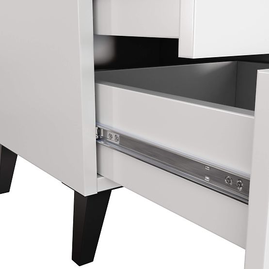 KOMMODE MOBI K-03 WEIß SCHWARZ