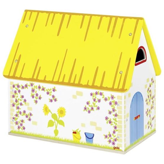 Landhaus für Puppen mit Möbeln